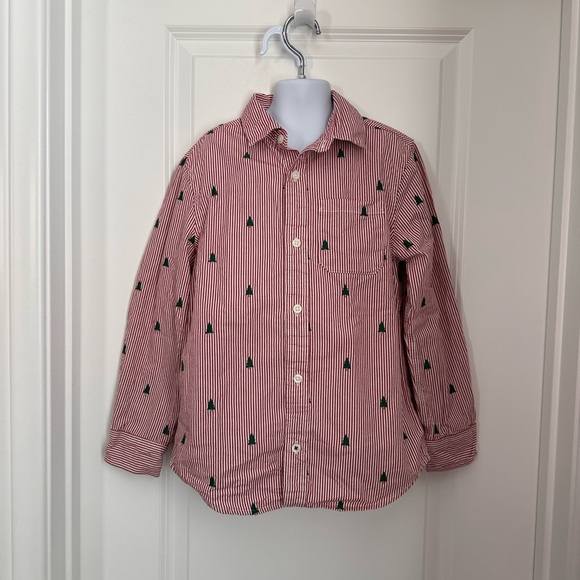 Gymboree Christmas button down shirt - Picture 1 of 4